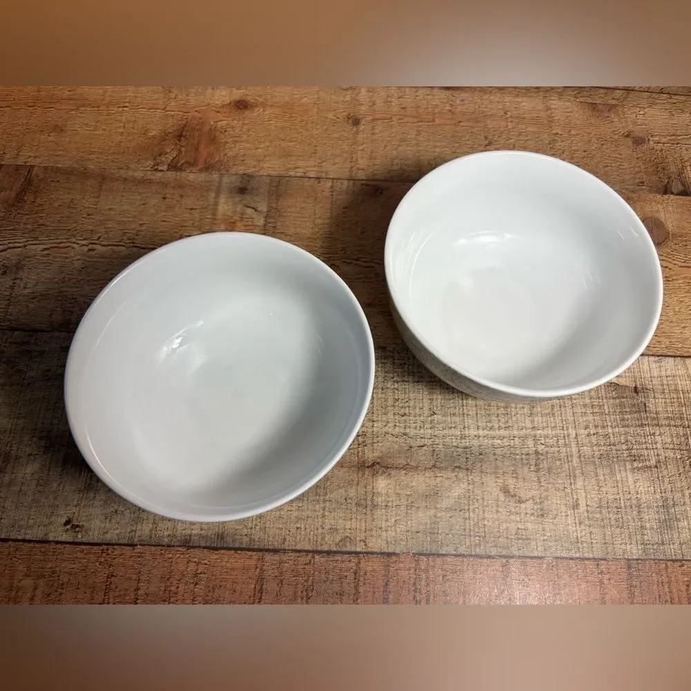 2 Spode Home Floral Sketches by Portmeirion Coupe Cereal Soup Bowls